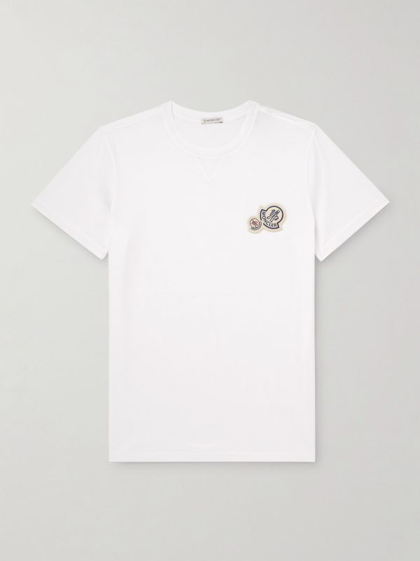 Logo-Appliquéd Cotton-Jersey T-Shirt