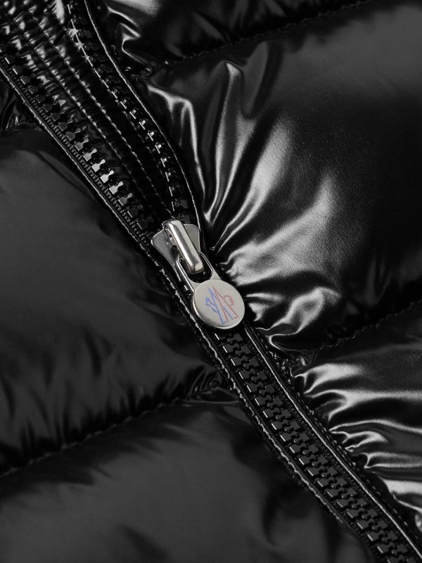 Maya Logo-Appliquéd Quilted Shell Hooded Down Jacket - E1 Maya Logo-Appliquéd Quilted Shell Hooded Down Jacket - E1