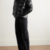 Maya Logo-Appliquéd Quilted Shell Hooded Down Jacket - OU Maya Logo-Appliquéd Quilted Shell Hooded Down Jacket - OU