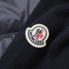 Logo-Appliquéd Wool-Trimmed Quilted Shell Hooded Down Zip-Up Cardigan - CU Logo-Appliquéd Wool-Trimmed Quilted Shell Hooded Down Zip-Up Cardigan - CU