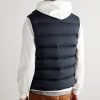 Tibb Logo-Appliquéd Quilted Shell Down Gilet - BK