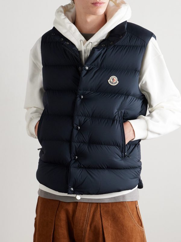 Tibb Logo-Appliquéd Quilted Shell Down Gilet - FR