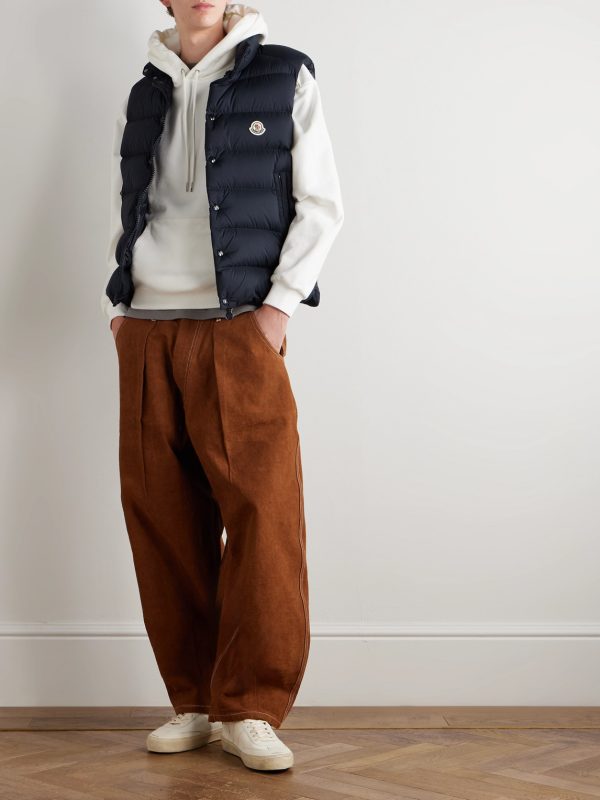 Tibb Logo-Appliquéd Quilted Shell Down Gilet - OU