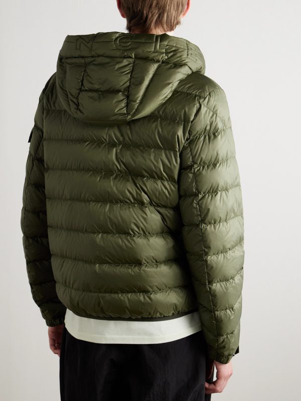 Najan Logo-Appliquéd Quilted Shell Hooded Down Jacket - BK Najan Logo-Appliquéd Quilted Shell Hooded Down Jacket - BK