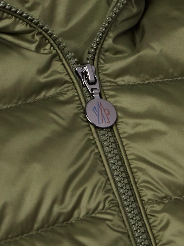 Najan Logo-Appliquéd Quilted Shell Hooded Down Jacket - CU Najan Logo-Appliquéd Quilted Shell Hooded Down Jacket - CU