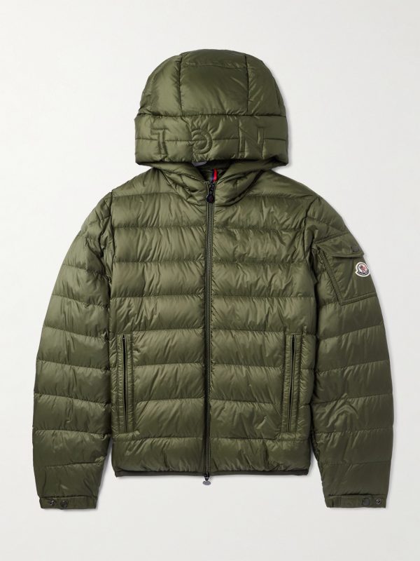 Najan Logo-Appliquéd Quilted Shell Hooded Down Jacket Najan Logo-Appliquéd Quilted Shell Hooded Down Jacket