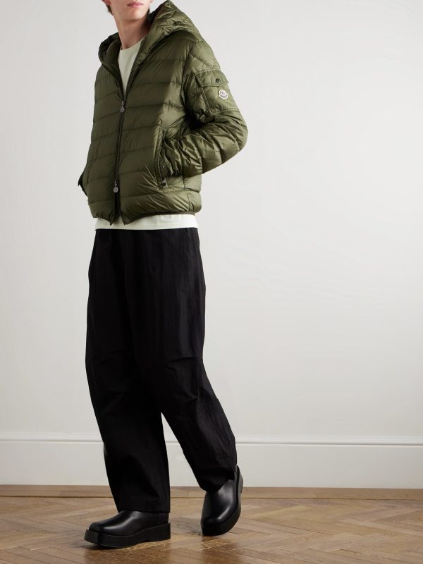 Najan Logo-Appliquéd Quilted Shell Hooded Down Jacket - OU Najan Logo-Appliquéd Quilted Shell Hooded Down Jacket - OU