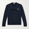 Logo-Flocked Cotton-Jersey Sweatshirt