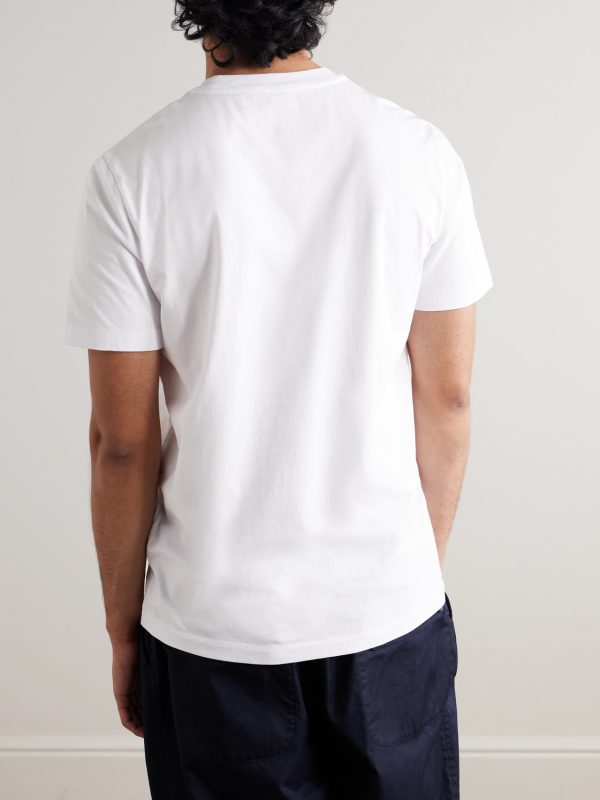 Three-Pack Logo-Appliquéd Cotton-Jersey T-Shirts - BK Three-Pack Logo-Appliquéd Cotton-Jersey T-Shirts - BK