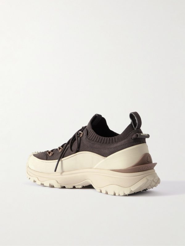 Trailgrip Lite 3 Rubber-Trimmed Nubuck and Brushed-Suede Sneakers - BK