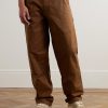 Straight-Leg Panelled Cotton-Blend Gabardine Trousers - FR Straight-Leg Panelled Cotton-Blend Gabardine Trousers - FR