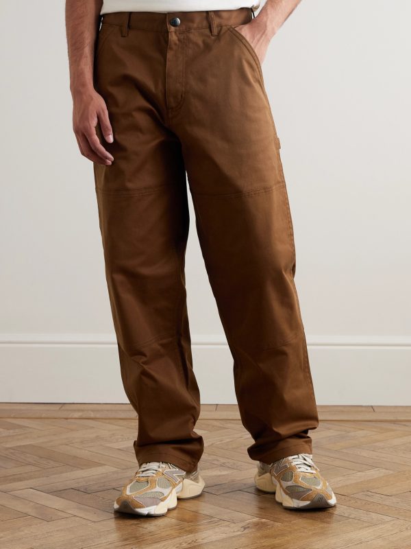 Straight-Leg Panelled Cotton-Blend Gabardine Trousers - FR Straight-Leg Panelled Cotton-Blend Gabardine Trousers - FR