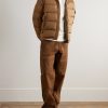 Straight-Leg Panelled Cotton-Blend Gabardine Trousers - OU Straight-Leg Panelled Cotton-Blend Gabardine Trousers - OU