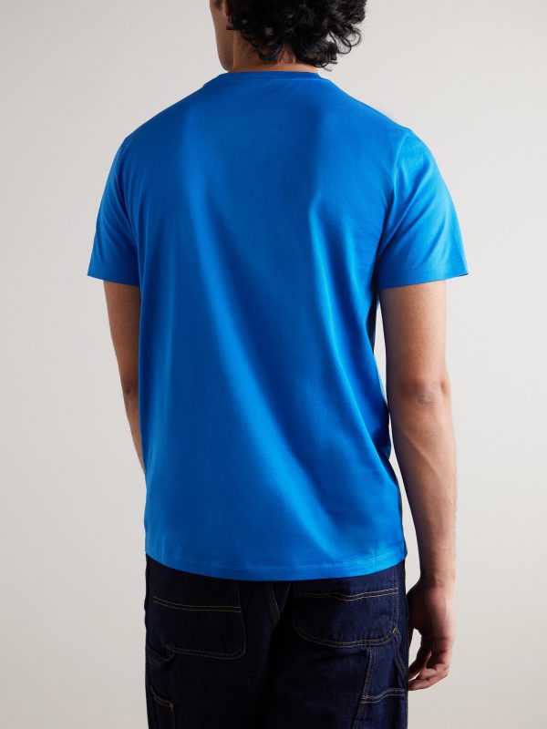 Logo-Appliquéd Cotton-Jersey T-Shirt - BK