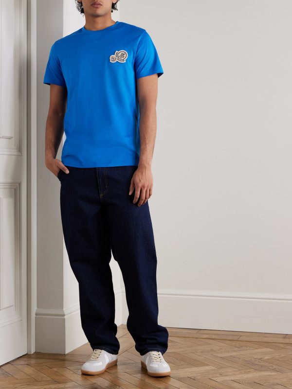Logo-Appliquéd Cotton-Jersey T-Shirt - OU