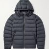 Arneb Logo-Appliquéd Quilted Shell Hooded Down Jacket Arneb Logo-Appliquéd Quilted Shell Hooded Down Jacket
