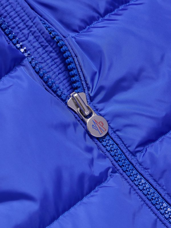 Maya Logo-Appliquéd Quilted Shell Hooded Down Jacket - E1