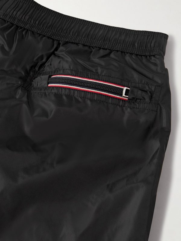 Straight-Leg Mid-Length Logo-Appliquéd Swim Shorts - CU Straight-Leg Mid-Length Logo-Appliquéd Swim Shorts - CU