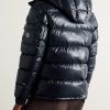 Maya Logo-Appliquéd Quilted Nylon Hooded Down Jacket - BK Maya Logo-Appliquéd Quilted Nylon Hooded Down Jacket - BK