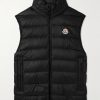 Rocoque Logo-Appliquéd Quilted Shell Down Gilet
