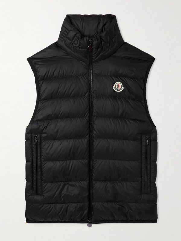 Rocoque Logo-Appliquéd Quilted Shell Down Gilet