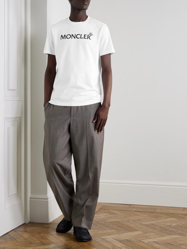 Logo-Flocked Appliquéd Cotton-Jersey T-Shirt - OU Logo-Flocked Appliquéd Cotton-Jersey T-Shirt - OU