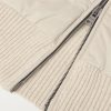 Quilted Microfibre and Ribbed Wool Down Hooded Jacket - E1 Quilted Microfibre and Ribbed Wool Down Hooded Jacket - E1