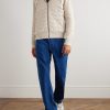 Quilted Microfibre and Ribbed Wool Down Hooded Jacket - OU Quilted Microfibre and Ribbed Wool Down Hooded Jacket - OU