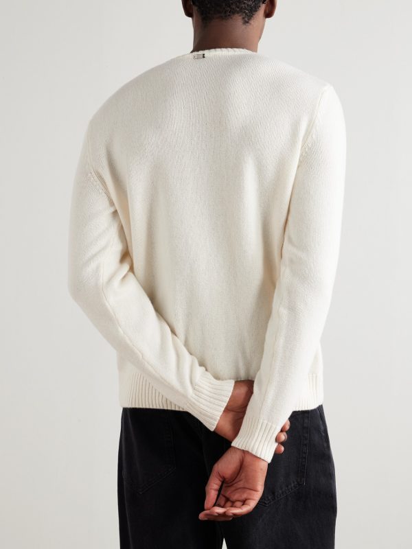 Jacquard-Knit Cashmere Sweater - BK Jacquard-Knit Cashmere Sweater - BK