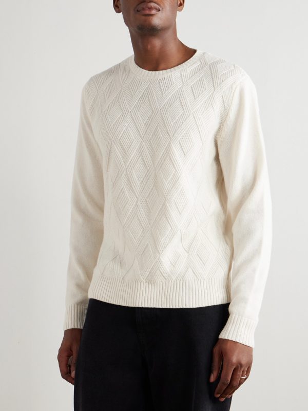 Jacquard-Knit Cashmere Sweater - FR Jacquard-Knit Cashmere Sweater - FR