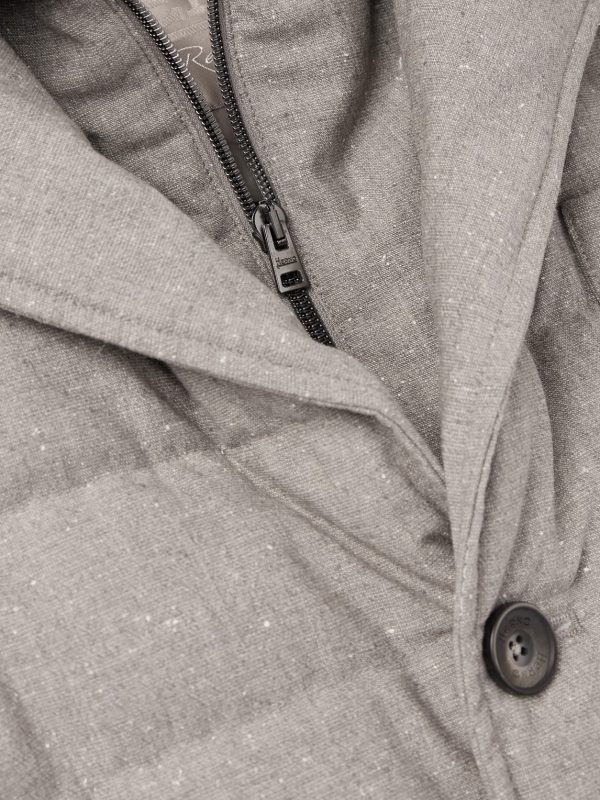 Convertible Quilted Wool-Blend Down Blazer - CU Convertible Quilted Wool-Blend Down Blazer - CU