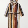 Giacomo Striped Cotton-Terry Hooded Robe Giacomo Striped Cotton-Terry Hooded Robe