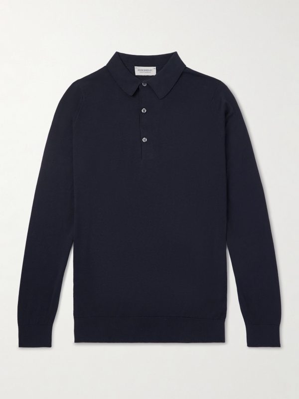 Bradwell Fine-Knit Cotton Polo Shirt Bradwell Fine-Knit Cotton Polo Shirt