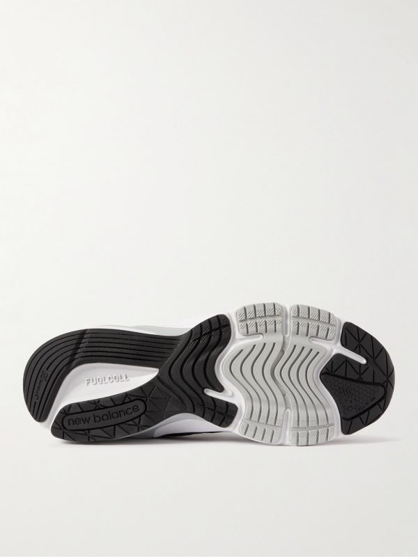 990v6 Leather-Trimmed Suede and Mesh Sneakers - E1
