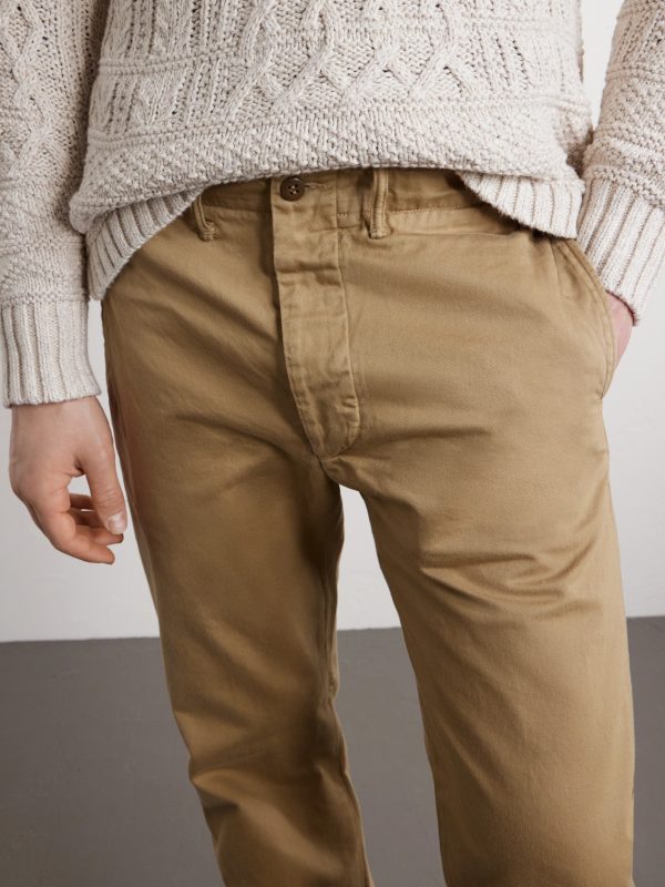 Straight-Leg Cotton-Twill Trousers - CU