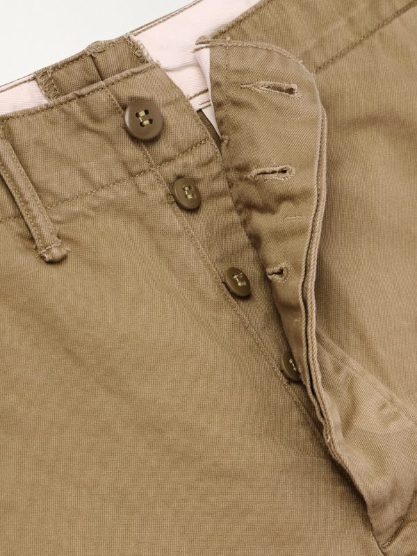 Straight-Leg Cotton-Twill Trousers - E1