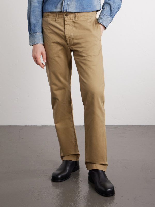 Straight-Leg Cotton-Twill Trousers - FR
