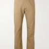 Straight-Leg Cotton-Twill Trousers