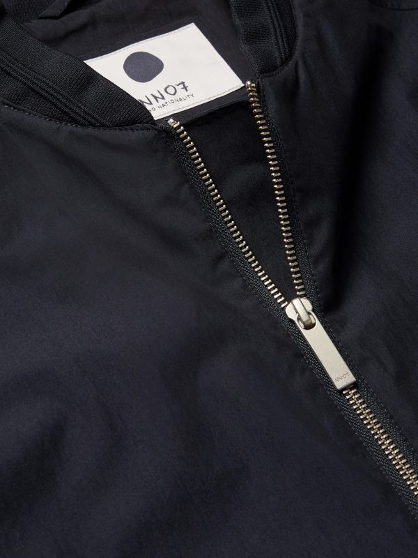 Cotton and Nylon-Blend Matte-Satin Bomber Jacket - CU