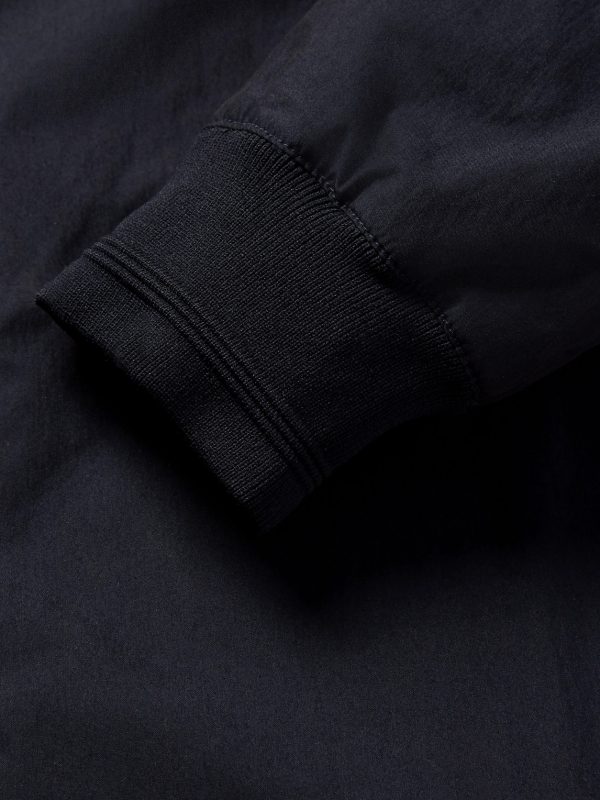 Cotton and Nylon-Blend Matte-Satin Bomber Jacket - E1