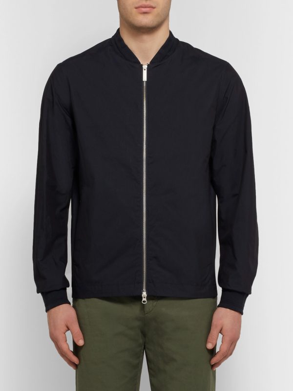 Cotton and Nylon-Blend Matte-Satin Bomber Jacket - FR