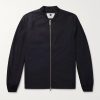 Cotton and Nylon-Blend Matte-Satin Bomber Jacket