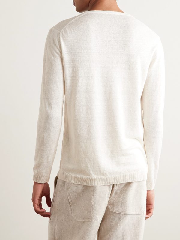 Linen Henley T-Shirt - BK