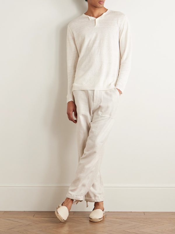 Linen Henley T-Shirt - OU