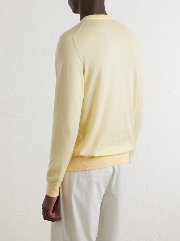 Sea Island Cotton Sweater - BK Sea Island Cotton Sweater - BK