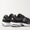 2002R Leather-Trimmed Suede and Mesh Sneakers - BK 2002R Leather-Trimmed Suede and Mesh Sneakers - BK