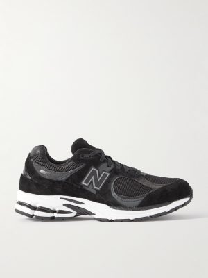 2002R Leather-Trimmed Suede and Mesh Sneakers 2002R Leather-Trimmed Suede and Mesh Sneakers