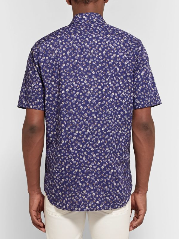 Printed Cotton-Poplin Shirt - BK
