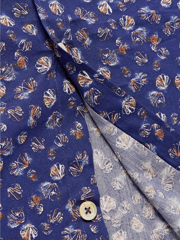 Printed Cotton-Poplin Shirt - E1