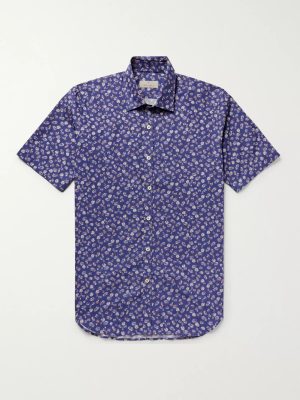 Printed Cotton-Poplin Shirt